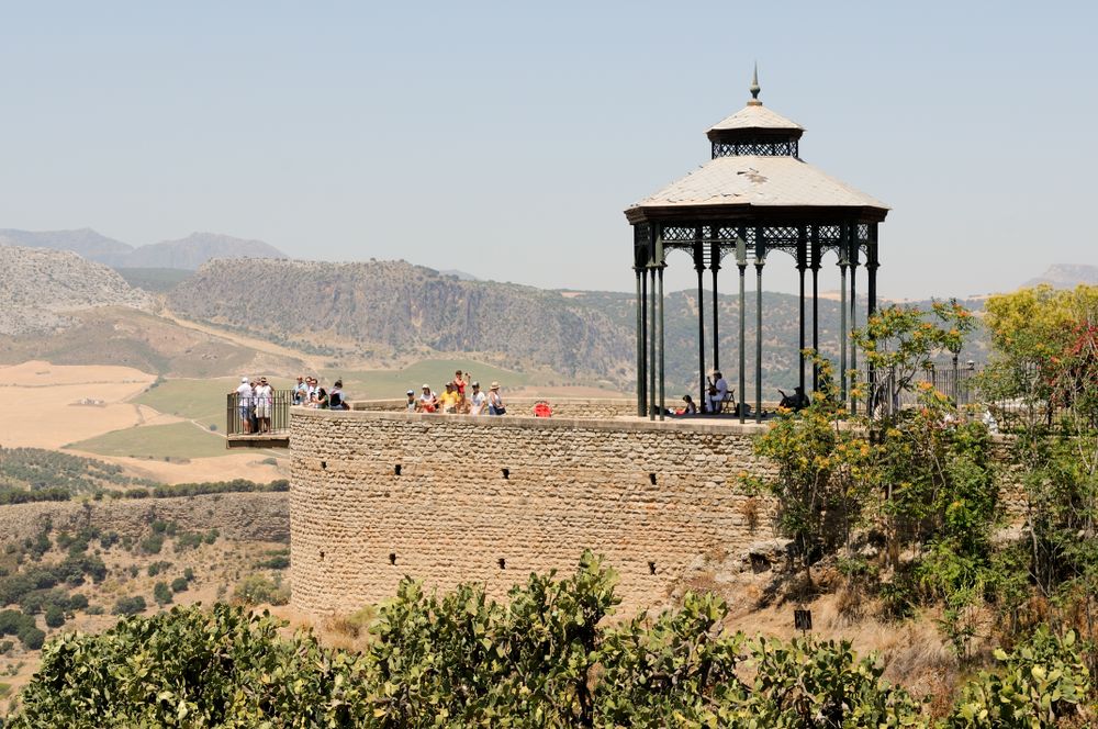 Tajo in Ronda, one of the famous white villages in Malaga, Andalusia, Spain