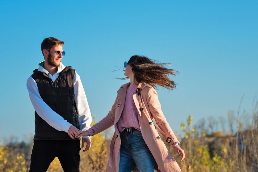 Loving Couple Walking