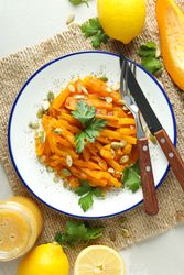 Fall season tasty food concept - baked pumpkin