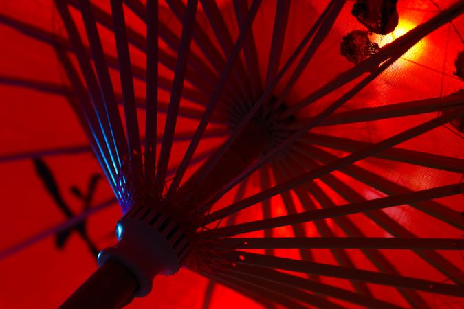 Traditional japanese umbrella, traditional japanese accessories concept