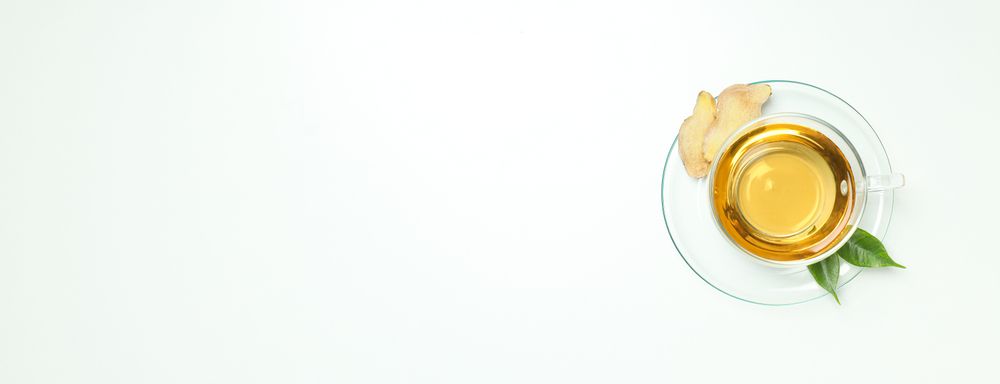 Cold treatment, healthcare concept - tea with ginger
