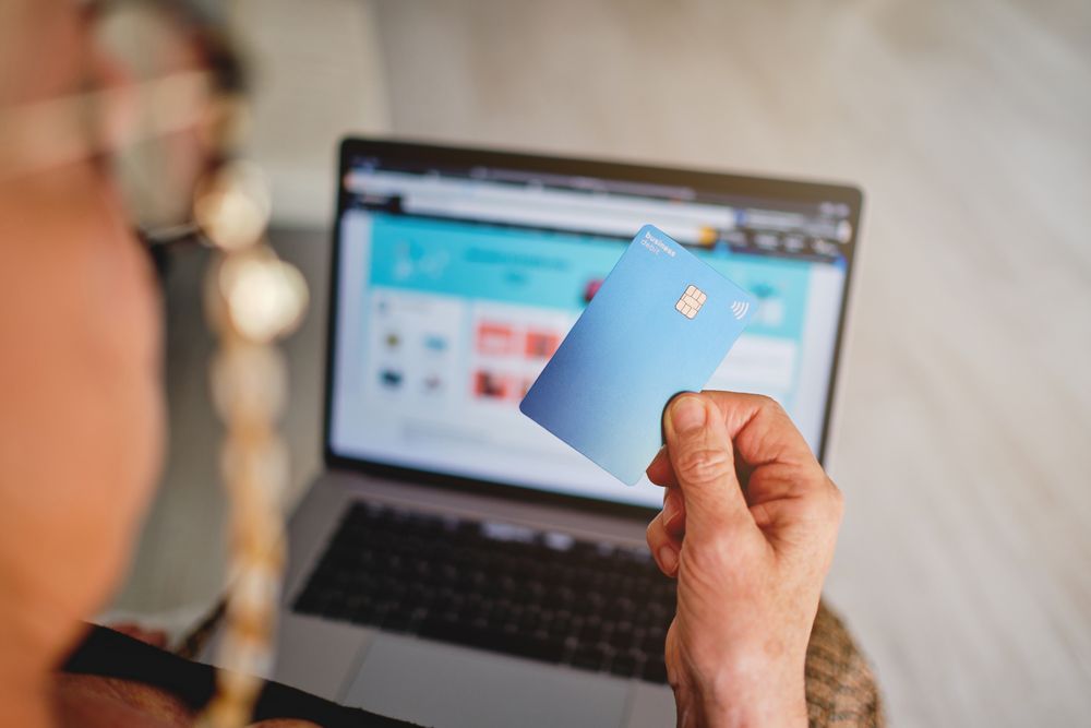 Shopping with business debit card online