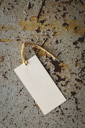 Cardboard labels for price or advertising