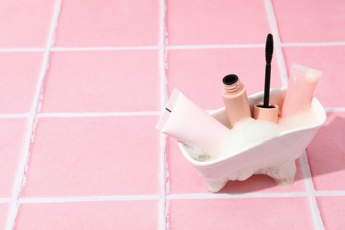 Concept of cosmetic and beauty care, space for text