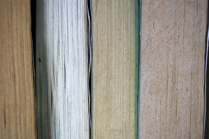 Stack of books with copy space