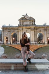 female standing in park