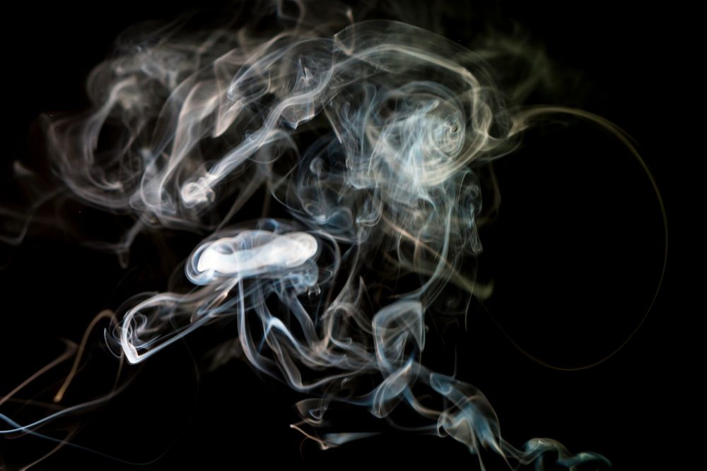 Smoke on dark background