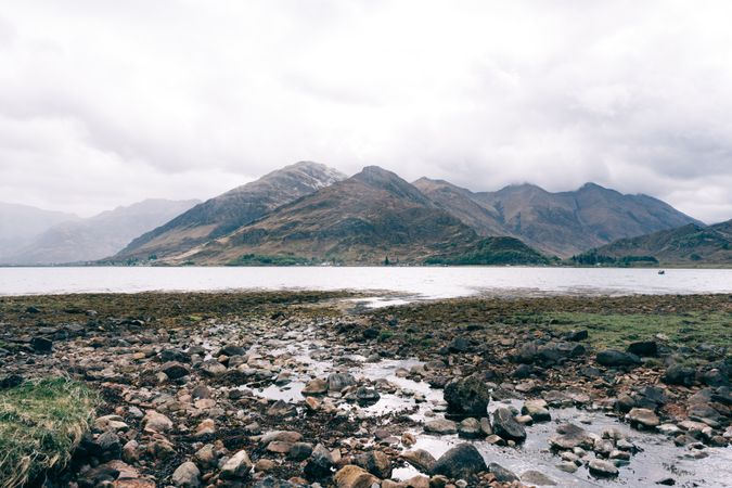 Mountain and river landscape