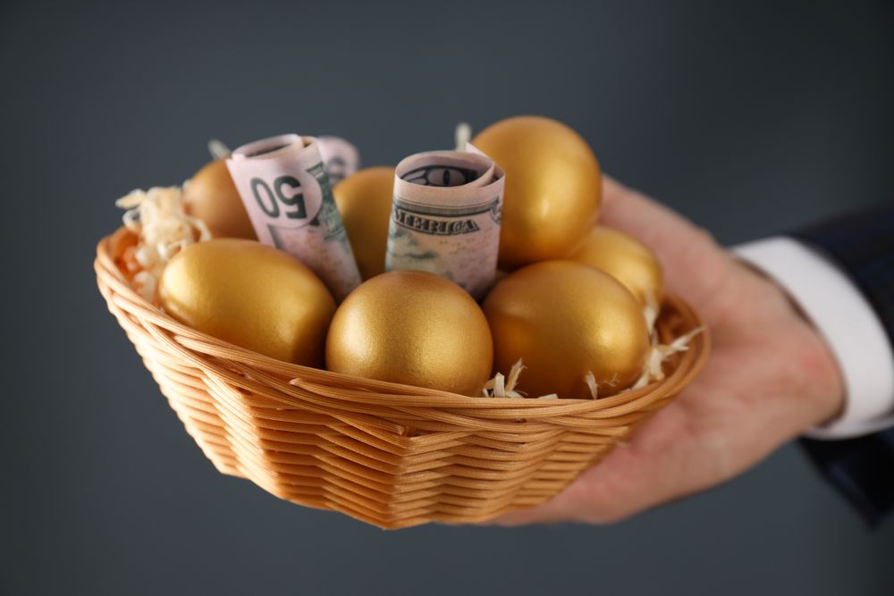 Golden eggs, pension savings, investments and retirement