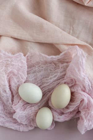 eggs on wooden table