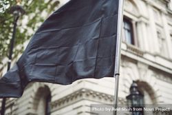 London, England, United Kingdom - June 6th, 2020: Black flag flying in London 56GZV4