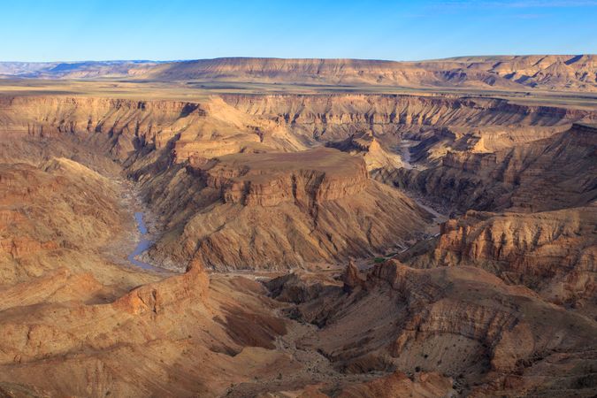 Aerial view of Fish River Canyon, Namibia 