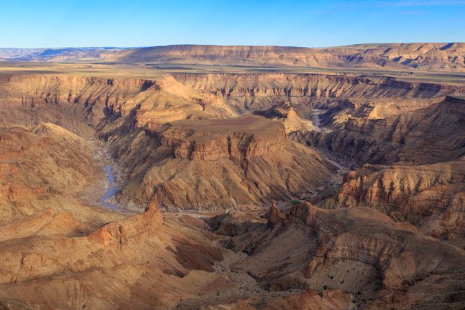 Aerial view of Fish River Canyon, Namibia 