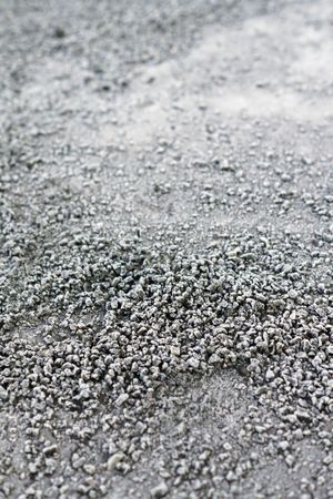 Pile of frosted pebble on ground