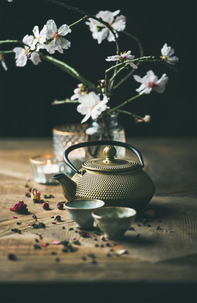 Beautiful Asian tea ceremony arrangement