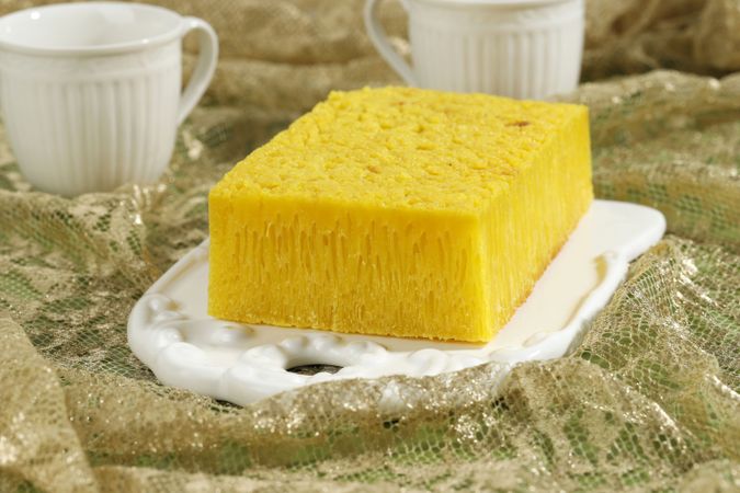 Bika Ambon,  Traditional Snack Honeycomb Cake.
