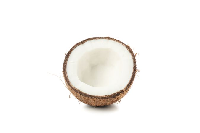 Coconut isolated on plain background. Tropical fruit