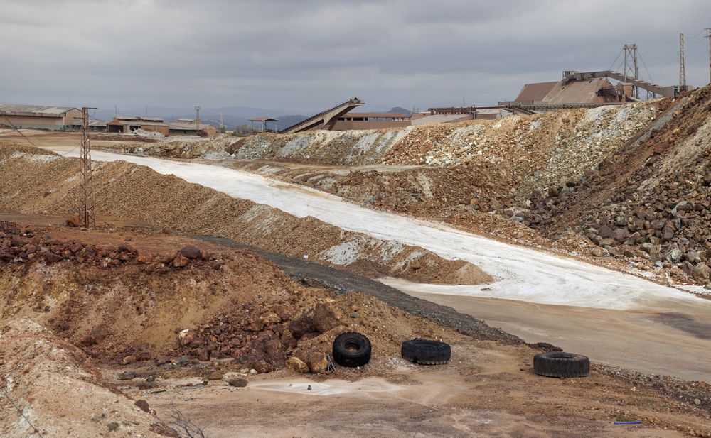 Old mining structures in Riotinto
