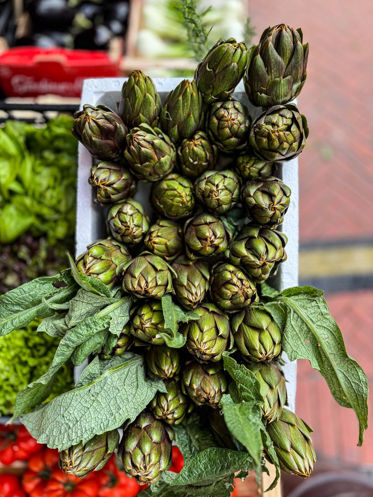 Asparagus tips for sale at market