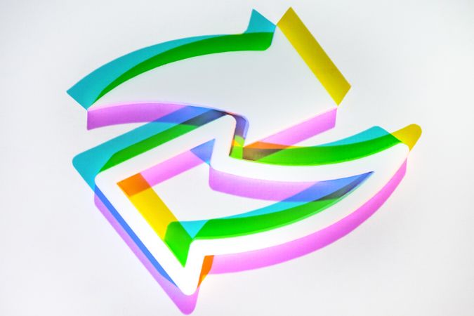Multicolored refresh icon