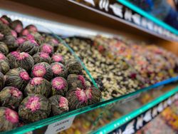 Variety of teas of the Grand Bazaar in Istanbul