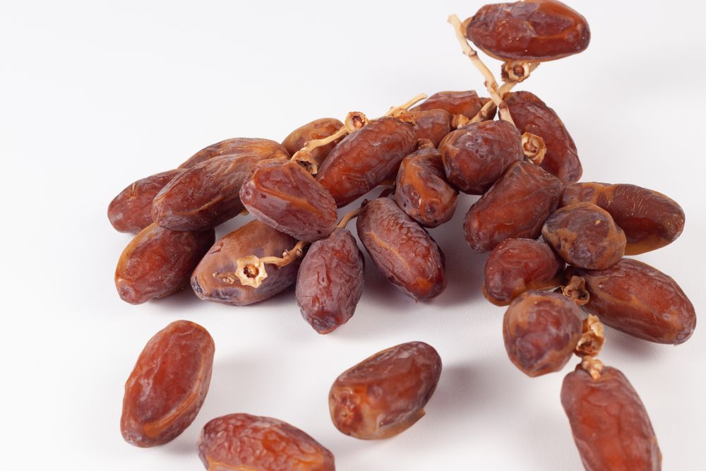 Dates On Blank Background