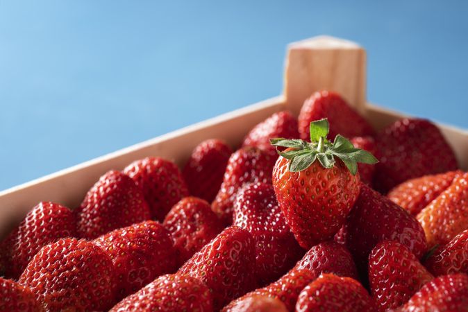 Strawberries in a box