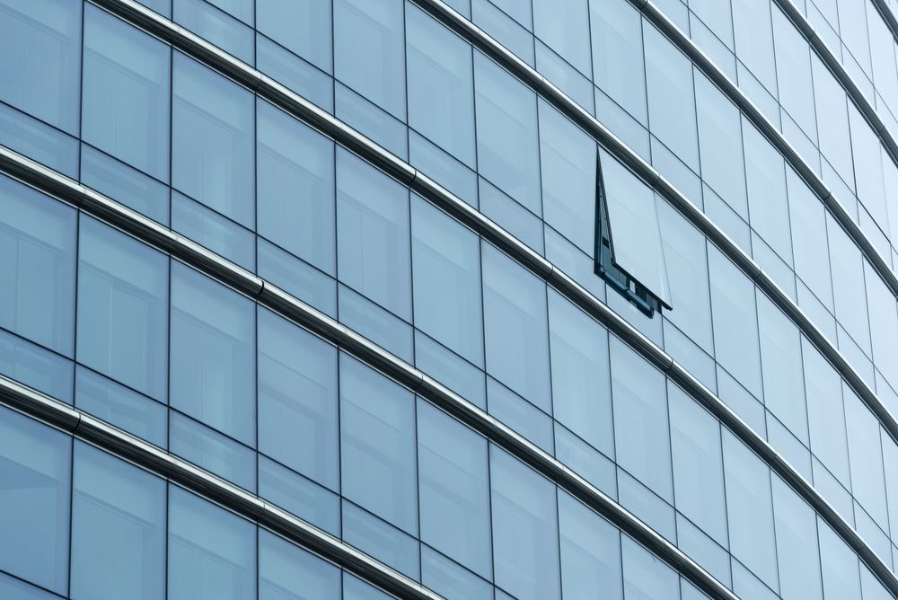 Modern office building facade
