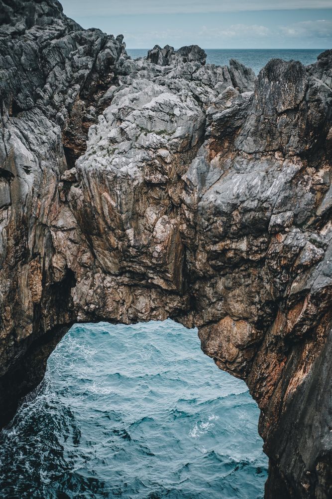 Picturesque rocks and sea