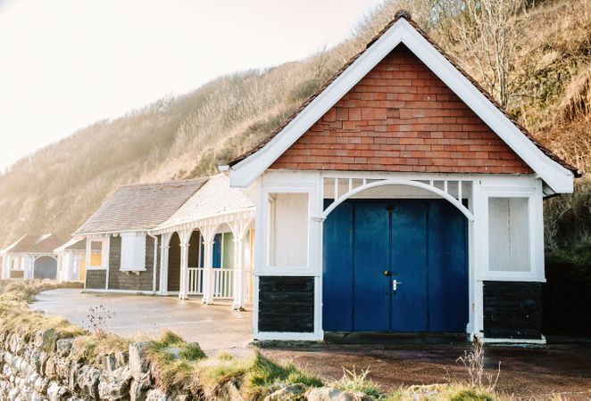 Vintage house at hill