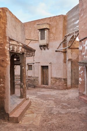 Old narrow street of ancient town
