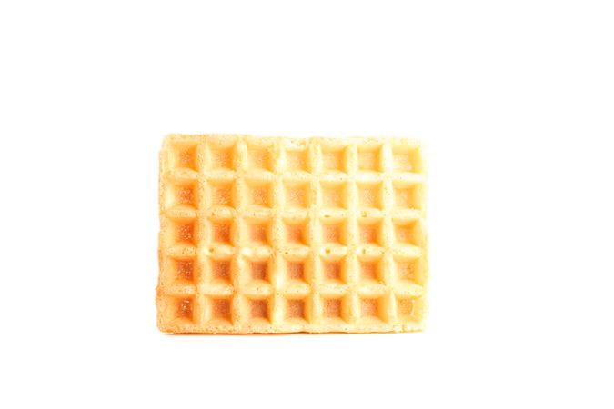 Sweet waffle isolated on blank background