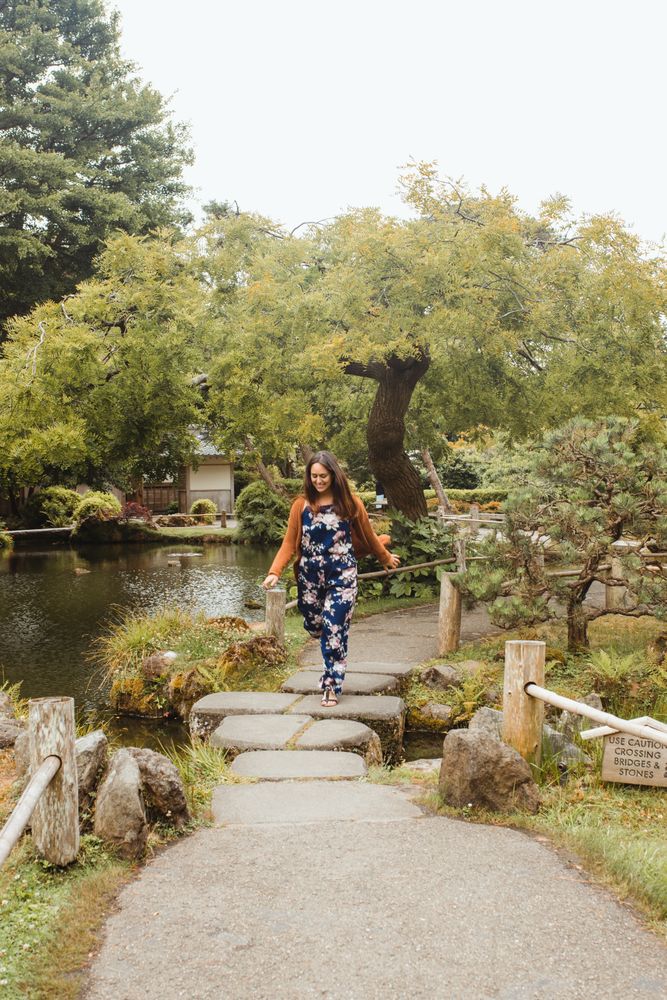 stylish woman walking along park in New York