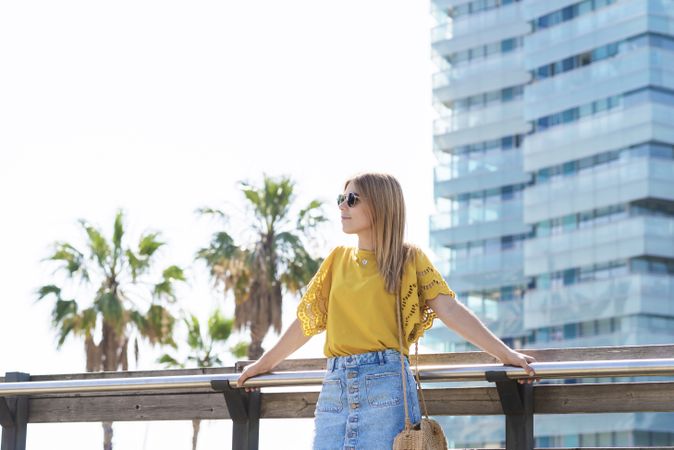Young woman looking away