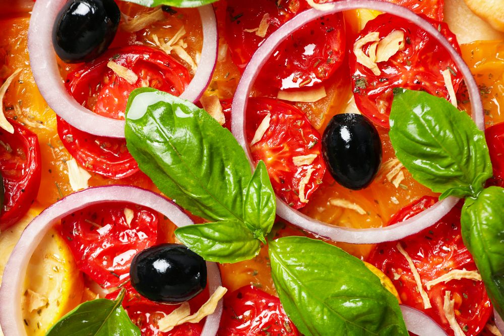 Concept of tasty food, delicious Vegetable galette