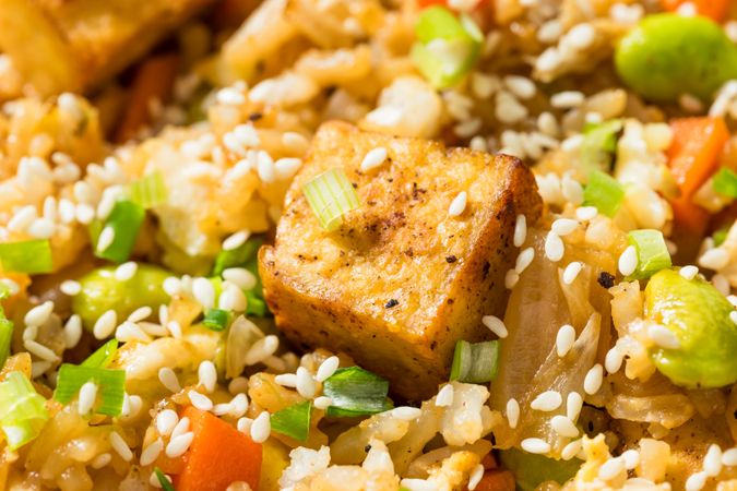Homemade Asian Tofu Fried Rice