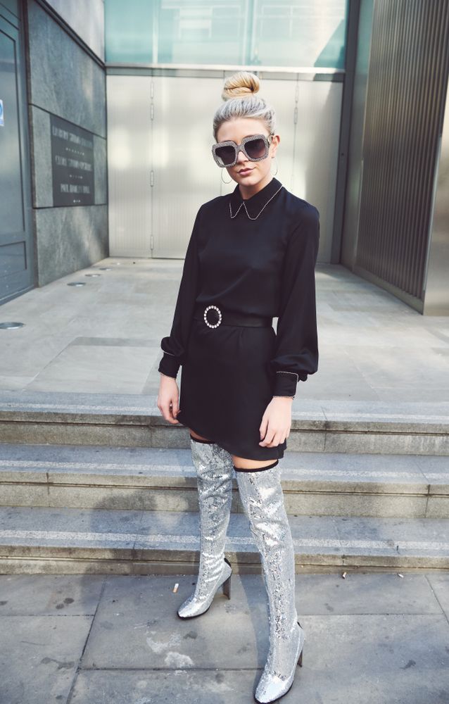 London, England, United Kingdom - September 15th, 2019: Portrait of mod fashioned woman
