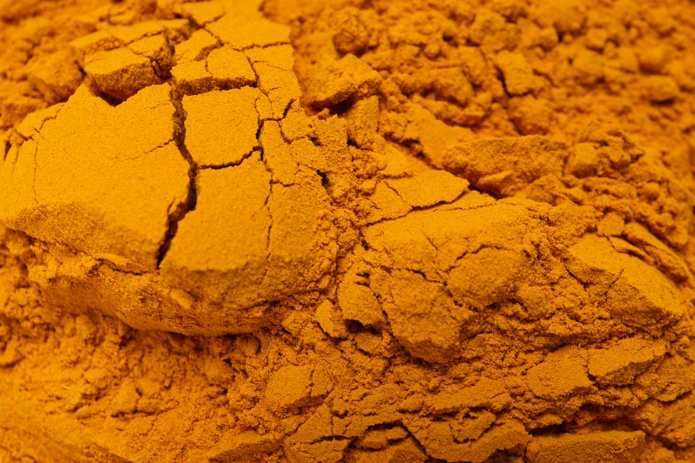 Fragrant seasoning - turmeric, one of the main ingredients in Indian curry
