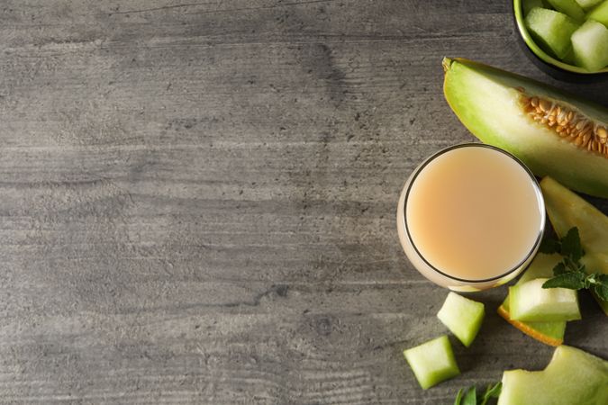 Juicy and tasty summer time fruit concept - melon