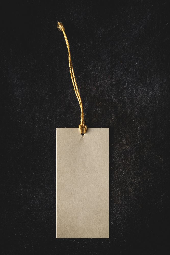 Cardboard labels for price or advertising