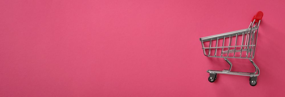 Concept of shopping, and discounts, space for text