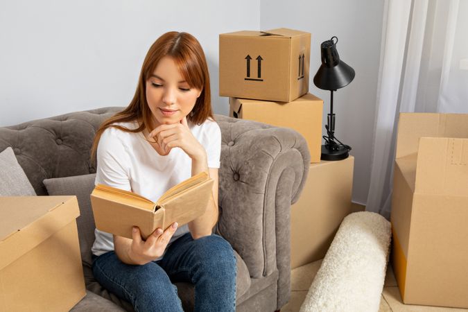 Concept of move with a young woman