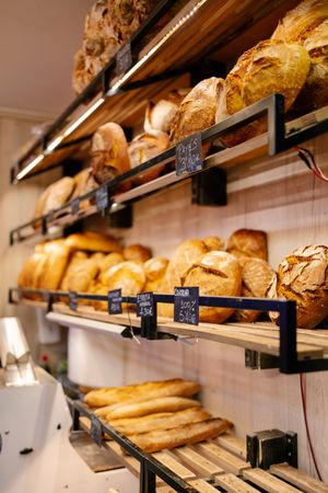 Rack with large number of breads