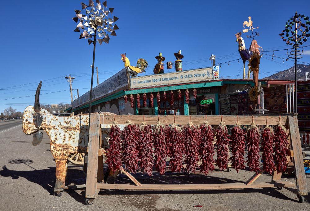 Hot-pepper chiles are the traffic-stopper at the Camino Real Imports and Gift Shop