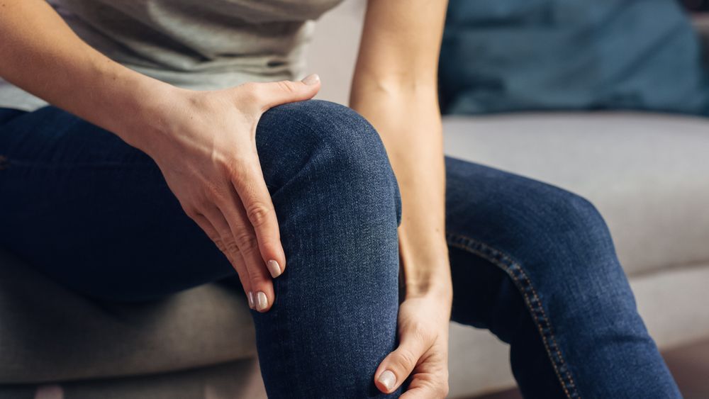 Human is in Severe Pain Due To Joint and Knee Problems. Close Up of a Person Experiencing Discomfort in a Result of Leg Trauma or Arthritis.