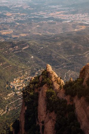 Views of the mountain of Montserrat