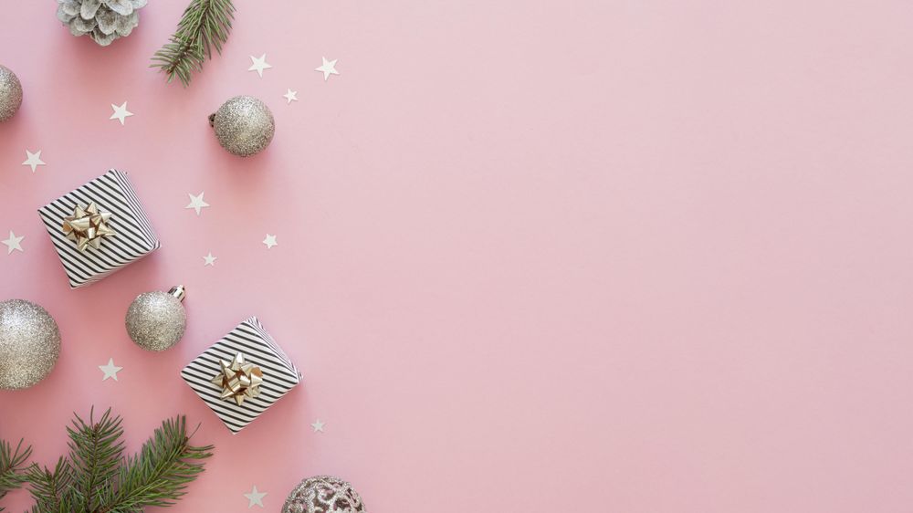 Beautiful Christmas eve concept with copy space