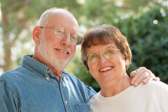 Happy Mature Couple Outdoor Portrait