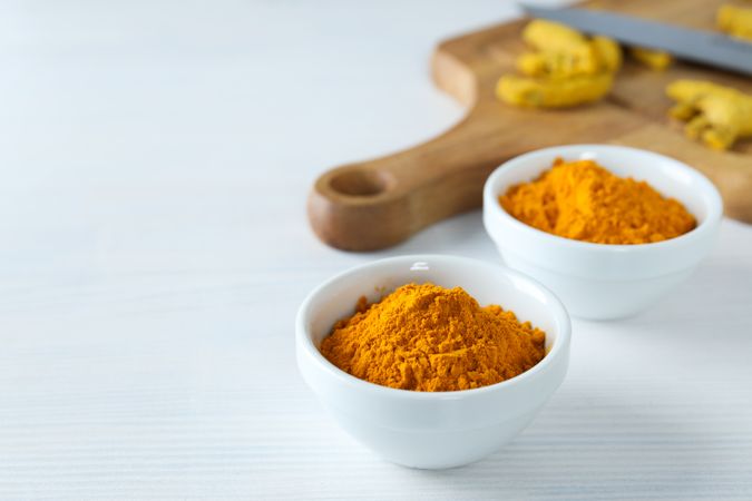 Fragrant seasoning - turmeric, one of the main ingredients in Indian curry