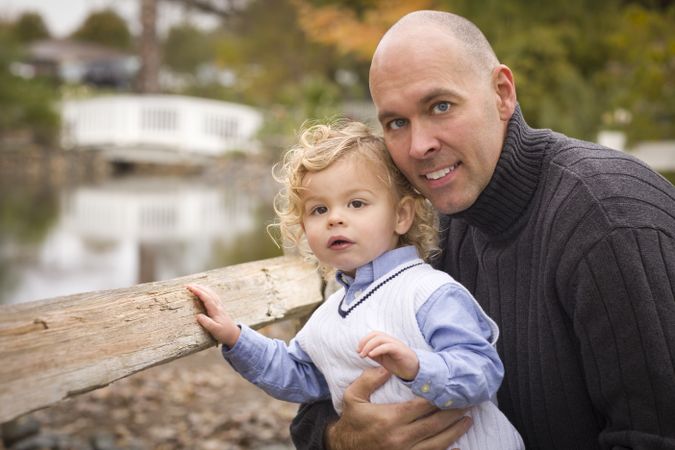 Father and Son in the Park